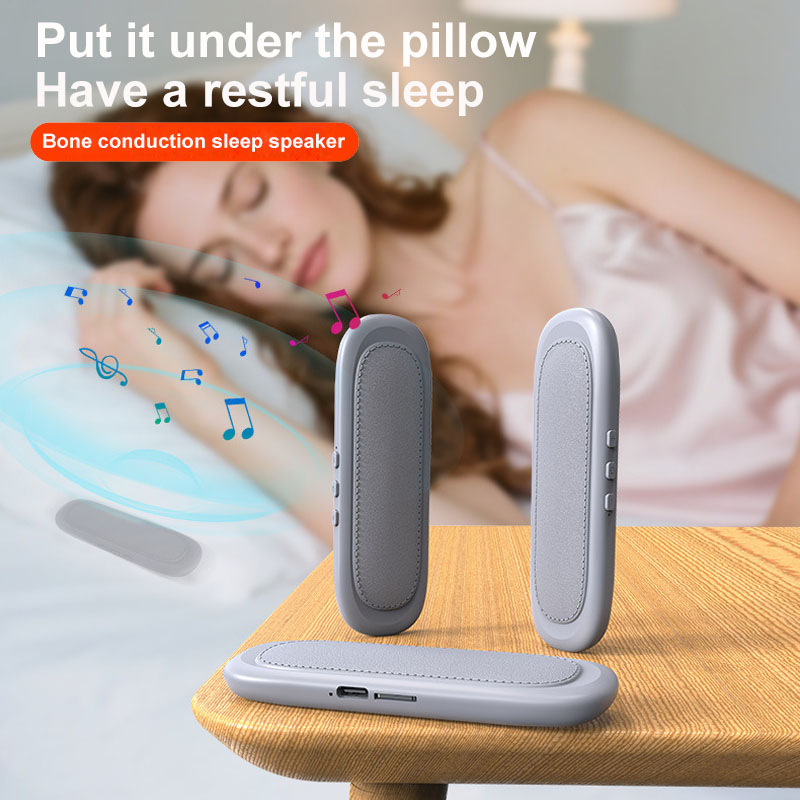 ميني العظام التوصيل سمّاعات بل - مراجعة Bone Conduction Pillow Speaker Sleep Aid وسعره