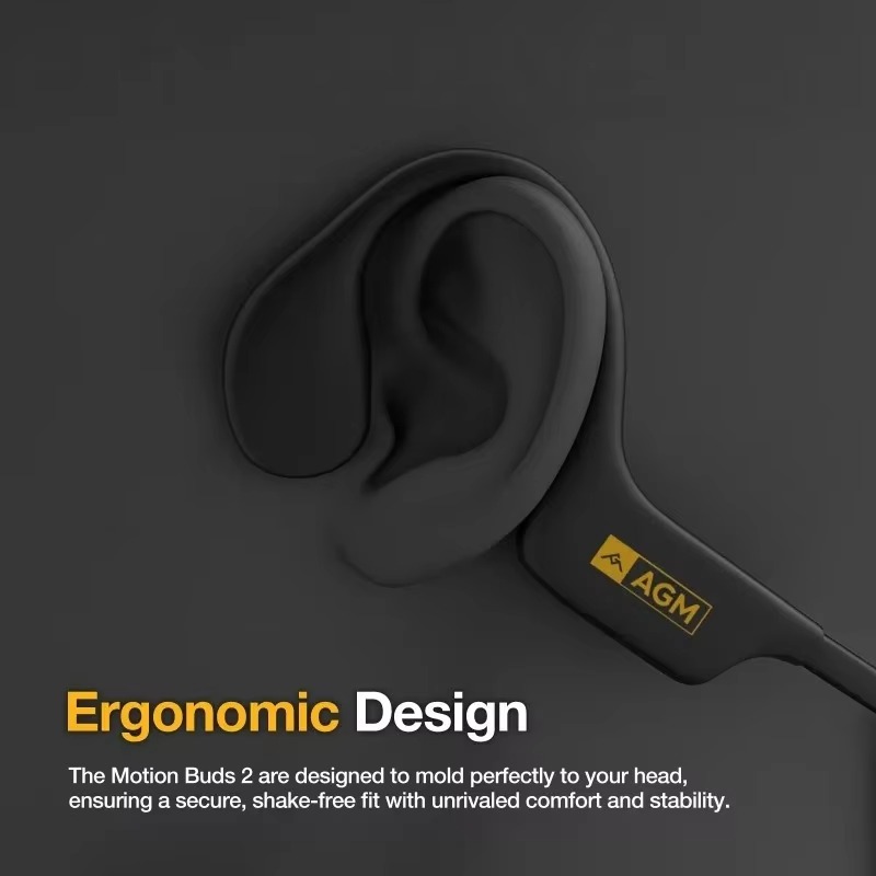 سماعات أذن AGM Motion Buds 2 م - مراجعة Magnetic Charging Cable Bone Conduction وسعره