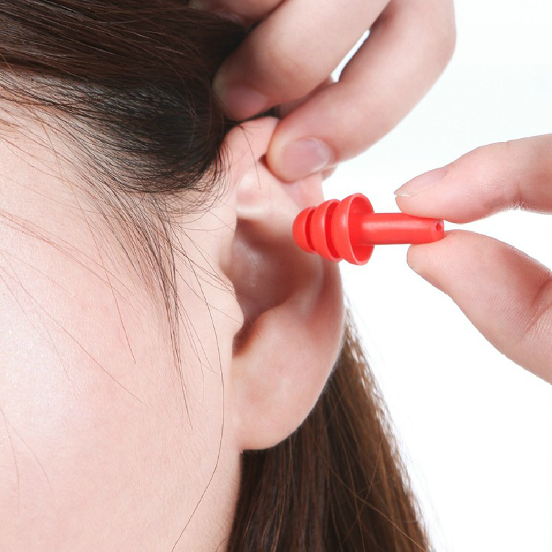 5 قطعة الأذن التوصيل سيليكون ح - مراجعة Waterproof Swimming Earplugs Silicone وسعره