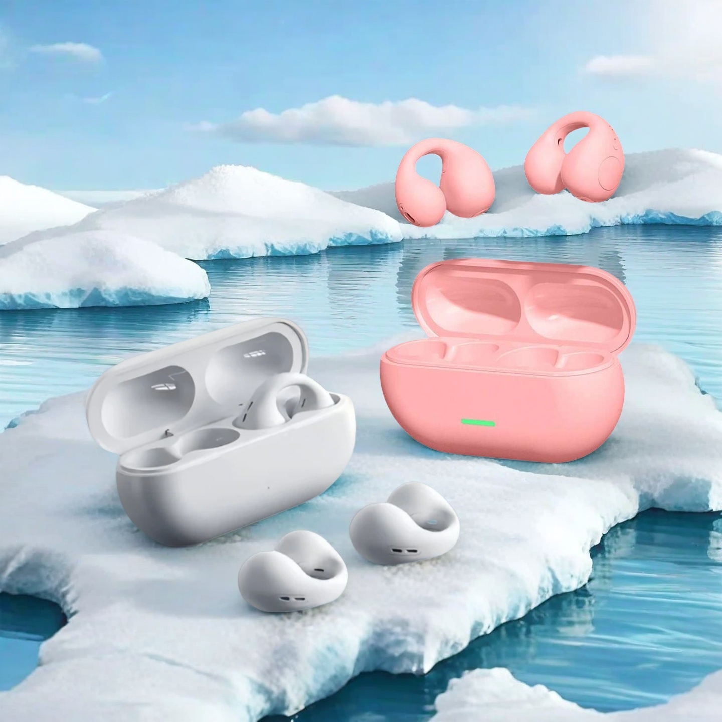 سماعة بلوتوث مفتوحة بتقنية الت - مراجعة Noise Reduction Earplugs For Bone Conduction وسعره