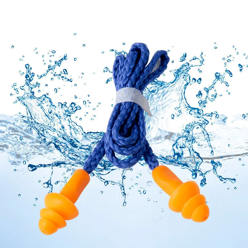 2 قطعة سدادات الأذن مقاوم للما - مراجعة Waterproof Swimming Earplugs Silicone وسعره