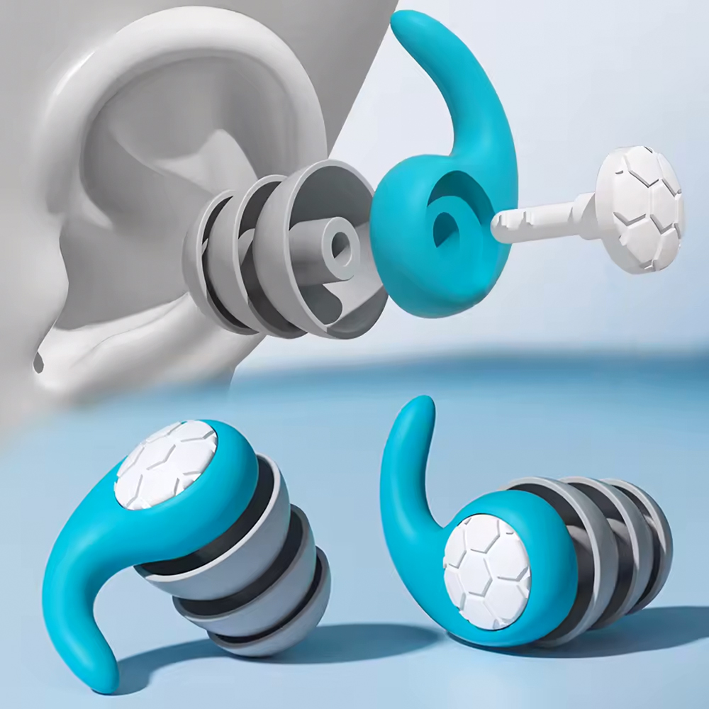 سدادات أذن سيليكون عازلة للضوض - مراجعة Waterproof Swimming Earplugs Silicone وسعره