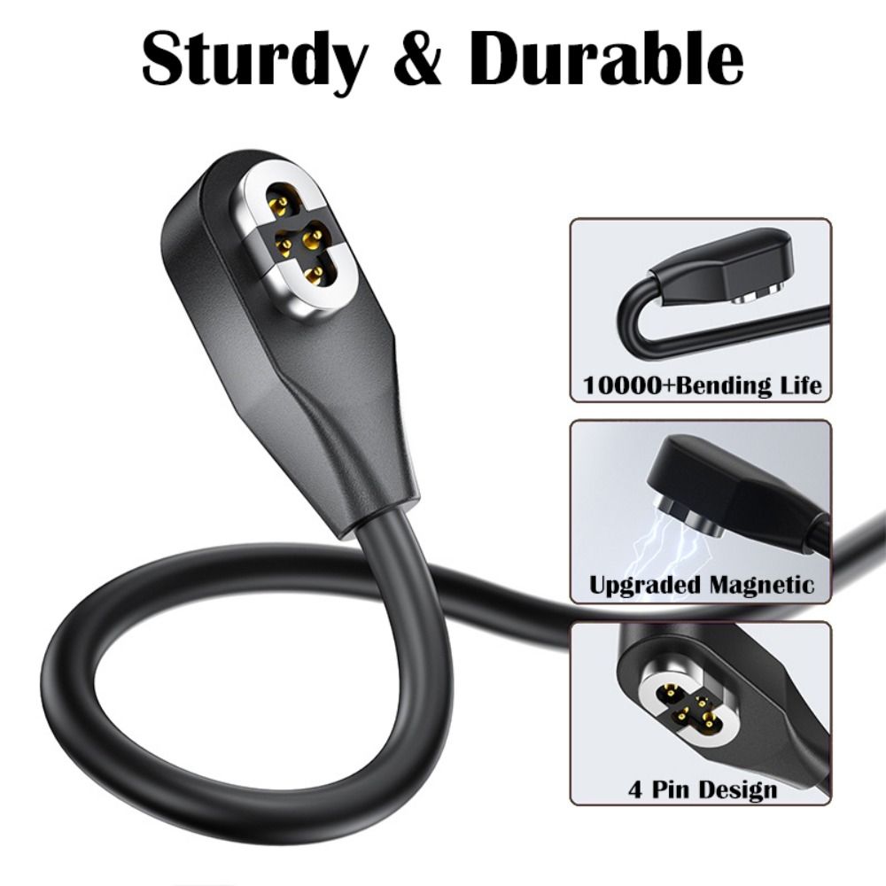 كابل شحن مغناطيسي USB بطول 100 - مراجعة Magnetic Charging Cable Bone Conduction وسعره
