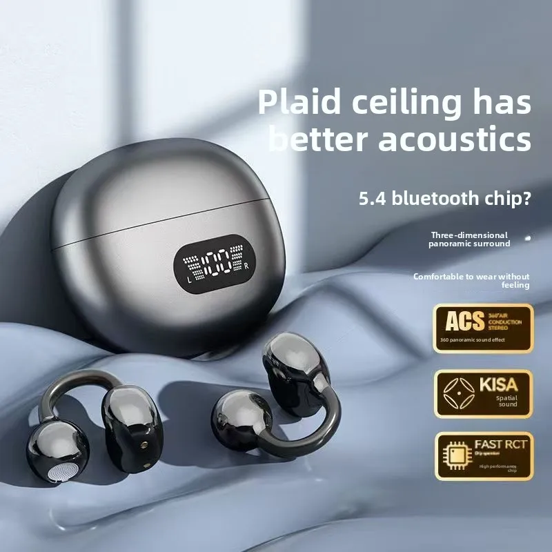 سماعات أذن بلوتوث بتقنية التوص - مراجعة Bone Conduction Headphones Bluetooth 5.3 وسعره