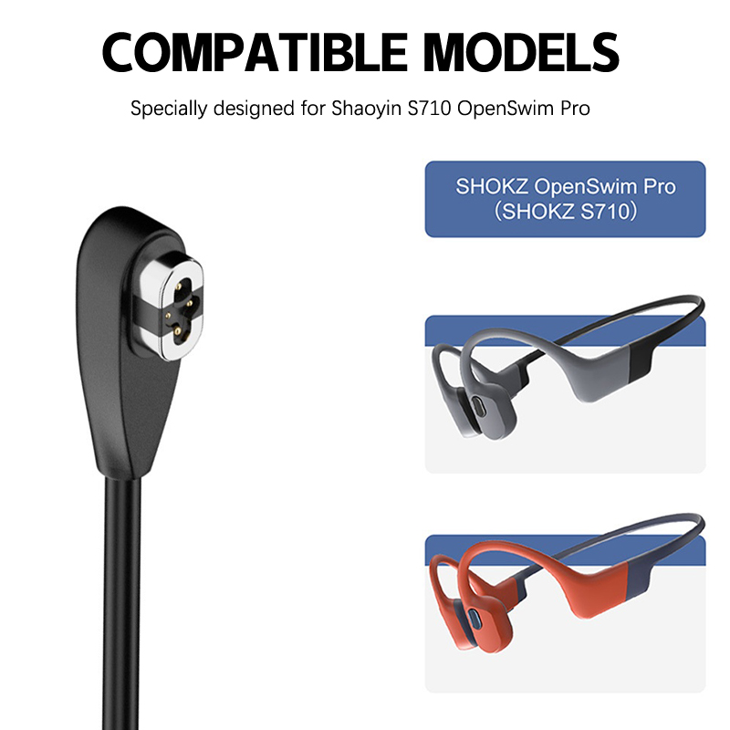 سماعات رأس بتقنية التوصيل العظ - مراجعة Magnetic Charging Cable Bone Conduction وسعره