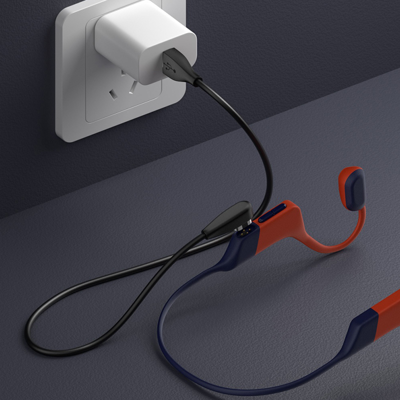 سماعات رأس بتقنية التوصيل العظ - مراجعة Magnetic Charging Cable Bone Conduction وسعره
