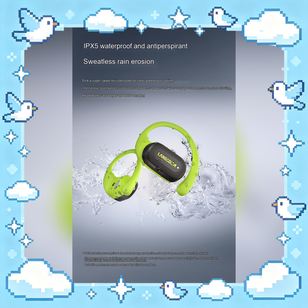 سماعات رأس لاسلكية بتقنية البل - مراجعة Air Conduction Open Ear Running Earbuds وسعره