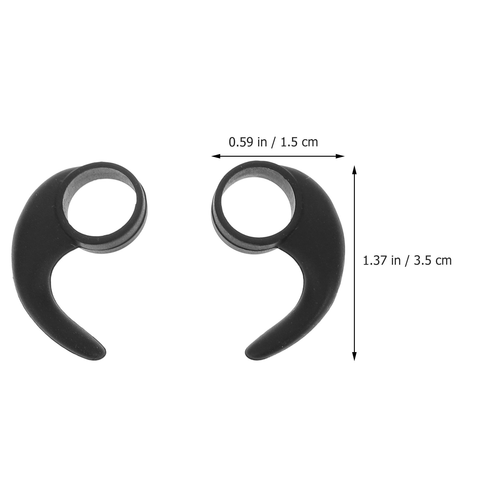 6 قطع من مشابك سماعات الأذن ال - مراجعة Silicone Ear Hooks Sports Headphones وسعره