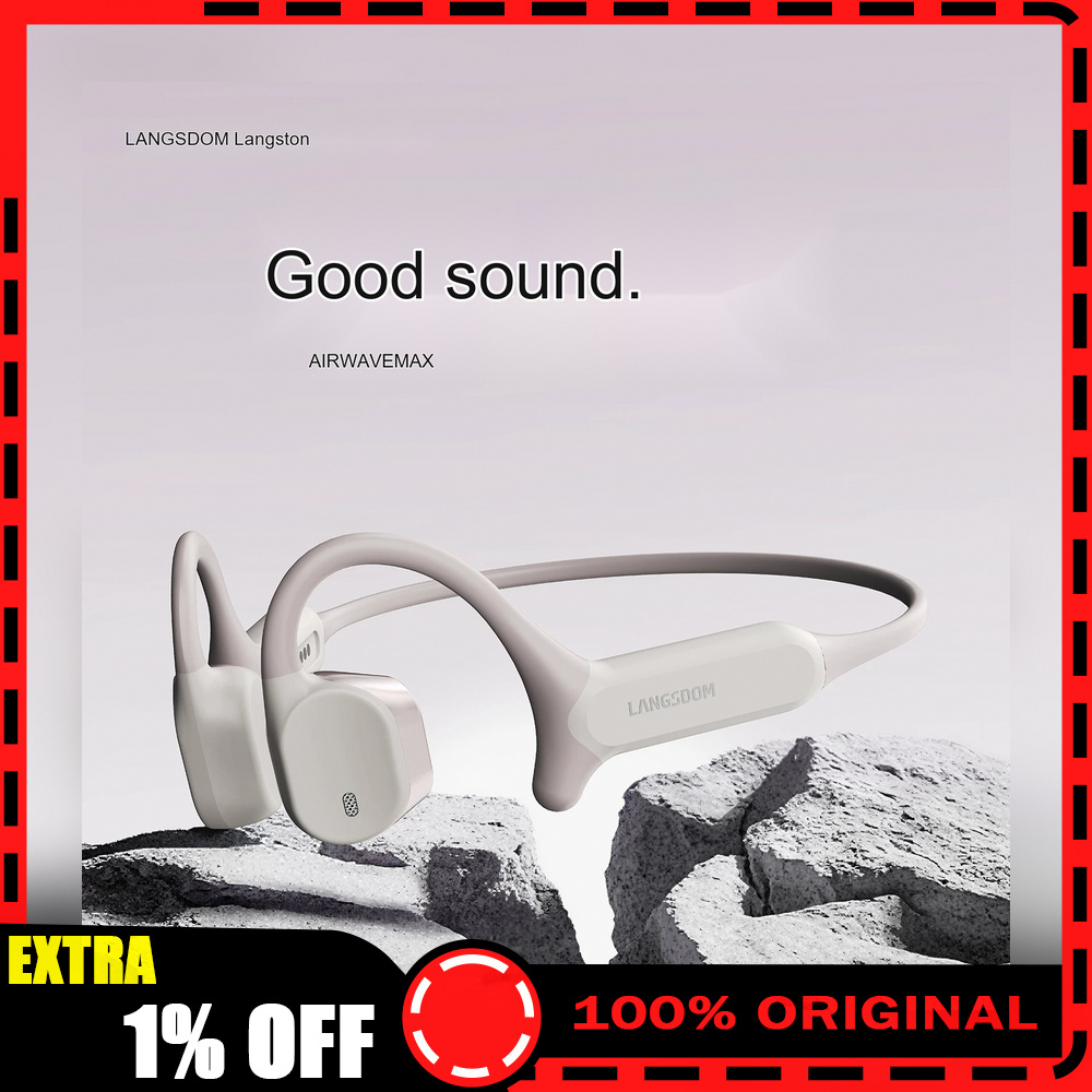 سماعات رأس لاسلكية بتقنية البل - مراجعة Air Conduction Open Ear Running Earbuds وسعره