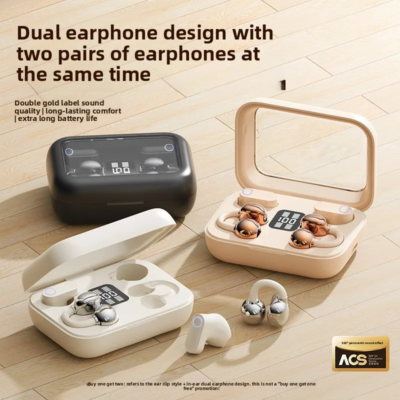 سماعات أذن لاسلكية بتقنية البل - مراجعة Bone Conduction Headphones Bluetooth 5.3 وسعره