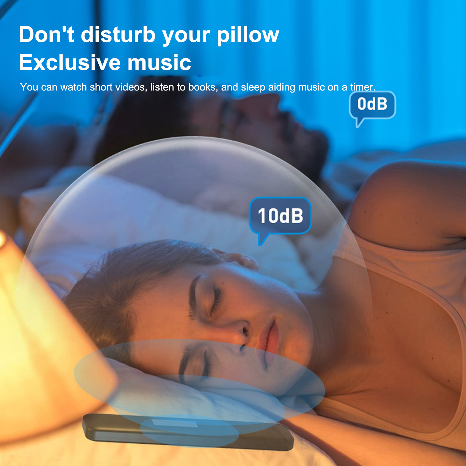 وسادة مكبر صوت ثابتة وواضحة صو - مراجعة Bone Conduction Pillow Speaker Sleep Aid وسعره