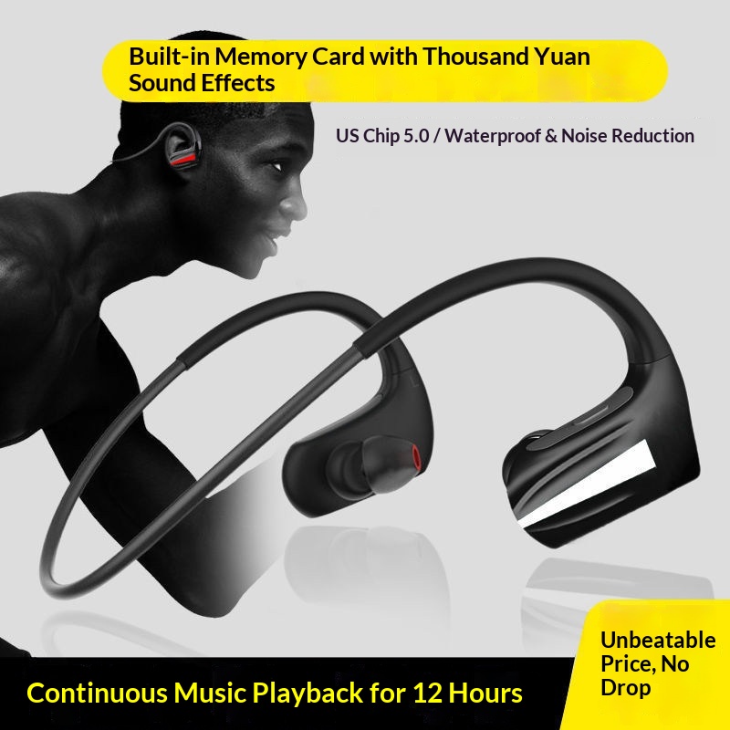 سماعات أذن رياضية لاسلكية تعمل - مراجعة Silicone Ear Hooks Sports Headphones وسعره